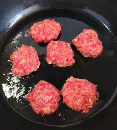 ケールとビーフパテの作り方：6