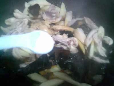 豚もも肉と黒キクラゲの炒め物と水タケノコの作り方：11