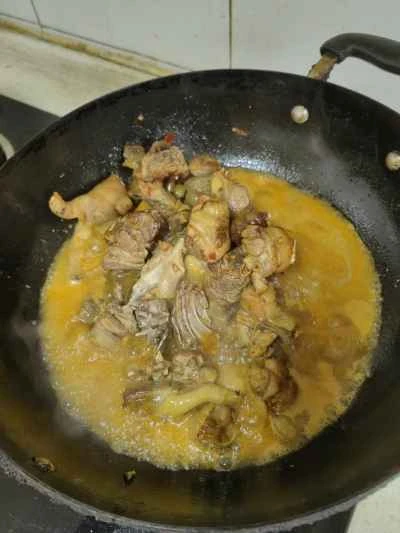 鶏肉とインゲンの煮込みの作り方：3