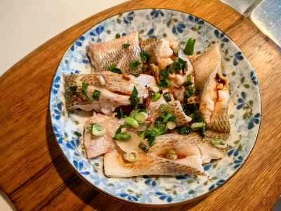蒸しスズキの切り身のレシピ