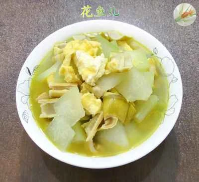 卵とたけのこ、冬瓜の煮込みのレシピ