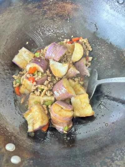 家庭風ナス炒めレシピの手順：14