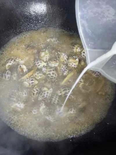 ニンニクとマスタードのツブ貝の作り方：11