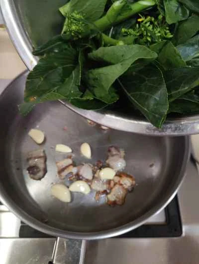 豚肉の皮と白菜の炒め物の作り方:5