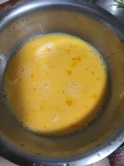 ネギ入りスクランブルエッグの作り方:1