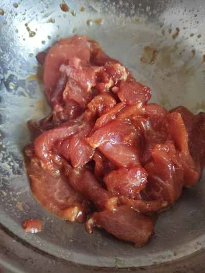 冬筍と豚肉の薄切り炒めの作り方：4