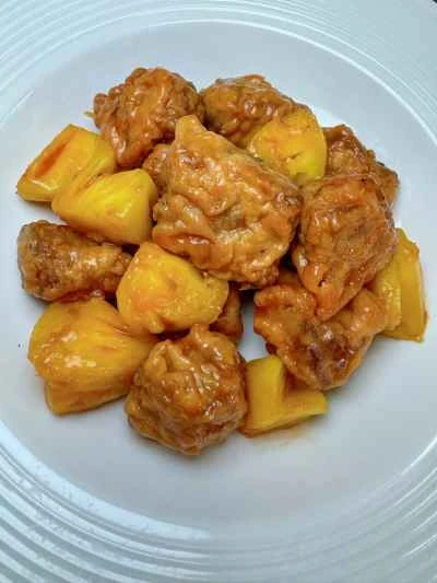 パイナップル入り酢豚スペアリブのレシピ手順：15