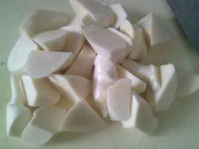 水煮タケノコと揚げグルテン入り鶏手羽先の煮込みの作り方：3