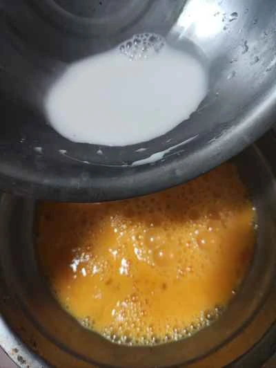 ゴールデンエッグパンケーキのレシピ手順：2