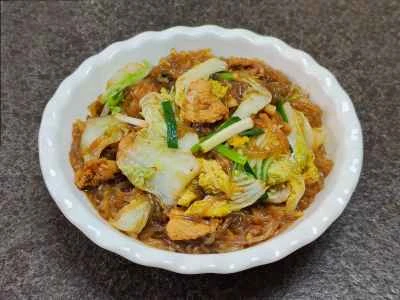 春雨とキャベツの炒め物のレシピ