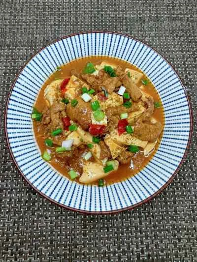 牛肉入り麻婆豆腐のレシピ