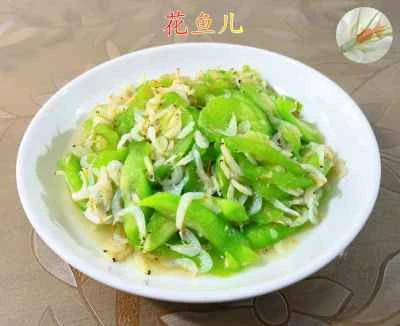 干しエビとヘチマの炒め物のレシピ