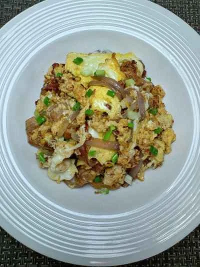 鶏もも肉のスクランブルエッグのレシピ手順：12