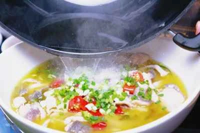 四川風魚のスープ漬けの作り方：5