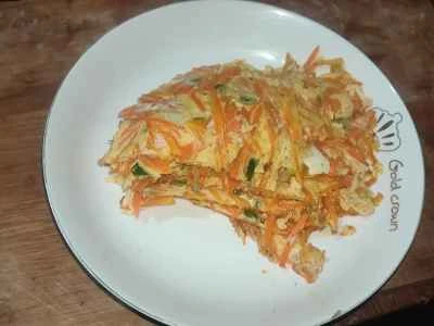 にんじんと卵のパンケーキのレシピ