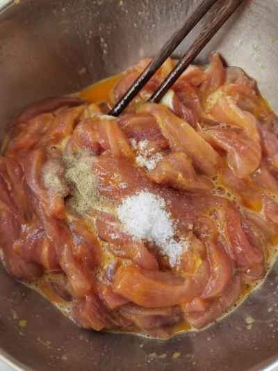 面倒くさがり屋の酢豚レシピの手順：2