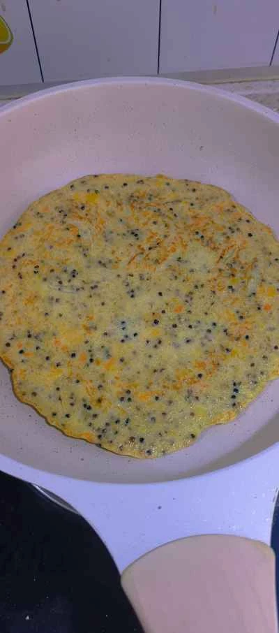 キヌアと卵のパンケーキのレシピ手順：7