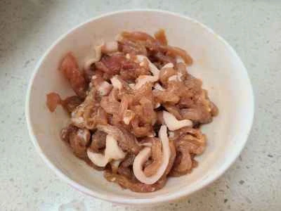 レンコンと豚肉の細切り炒めの作り方：6