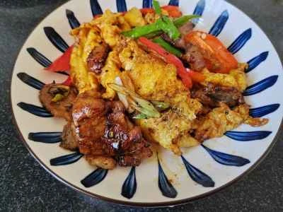 豚肉とピーマンと卵の炒め物のレシピ