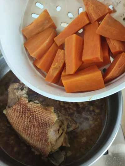 サツマイモと鴨の胸肉の作り方：8