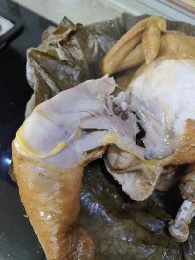 蓮の葉チキンのレシピ手順：17