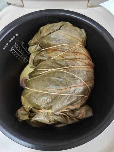 蓮の葉チキンのレシピ手順：13