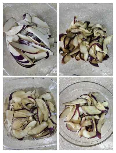 ナスとピーマンの炒め物の作り方：2