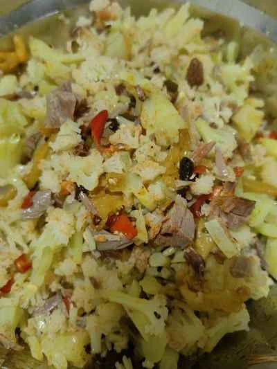 鴨肉とカリフラワーのライスの作り方：10