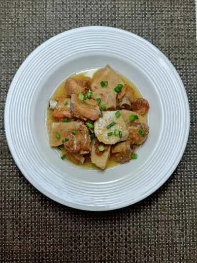 タロイモ入り蒸し豚スペアリブの作り方：10