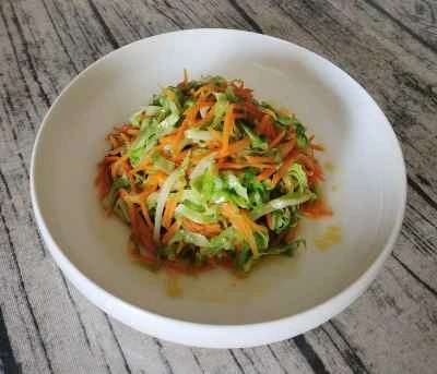 キャベツとニンジンの千切り炒めの作り方：5