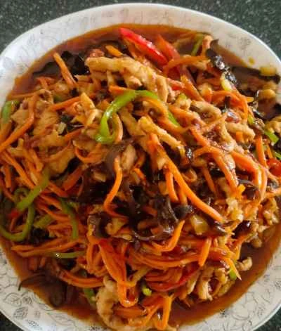 魚風味の細切り豚肉のレシピ