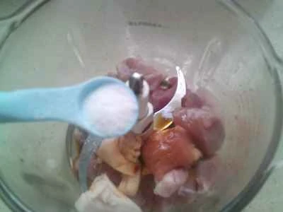 からし菜の漬物、揚げグルテン、肉詰め、ゆで枝豆の作り方：6