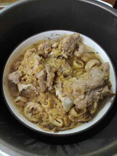 豚骨と腸の蒸し煮の作り方：15