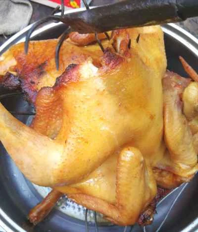 土鍋フルーツウッド炭火焼きチキンの作り方：3