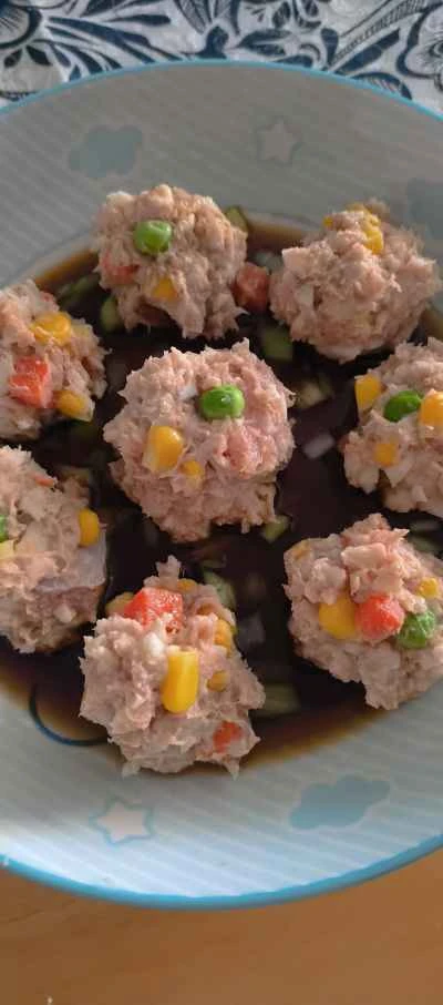 蒸しヤムミートボールのレシピ手順：3