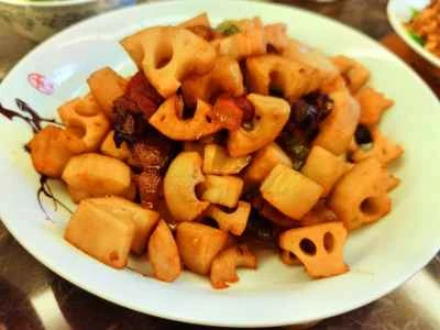 レンコンと豚肉の炒め物のレシピ