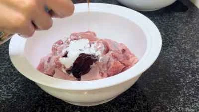 もち米入り蒸し豚スペアリブの作り方：5