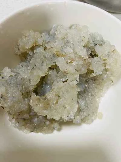 海藻とエビのペーストを作る手順：3