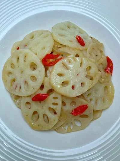 酸っぱくてスパイシーなレンコンのレシピ