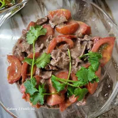牛肉とトマトの炒め物の作り方：3