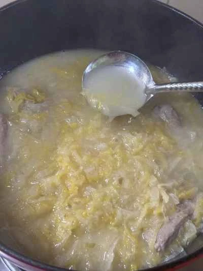 キャベツの酢漬けと豚スペアリブの煮込みの作り方：12