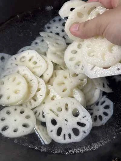 酸辣蓮根の作り方：3