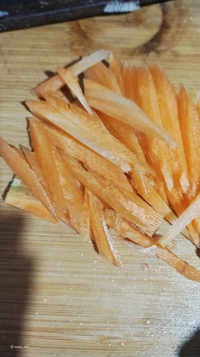 蒸し大根の千切りレシピの手順：4