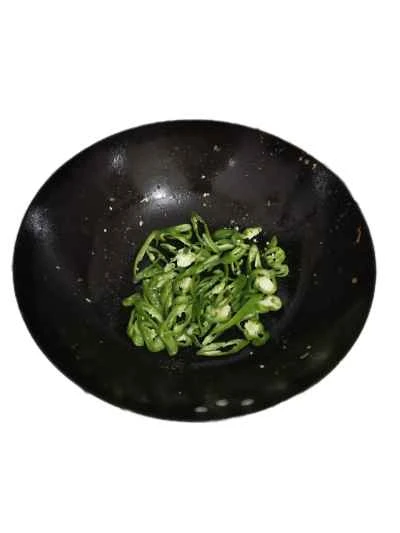 ピーマンとハムの卵炒めの作り方：3