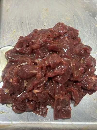 枝豆と豆腐の皮を使った牛肉の煮込みの作り方：3