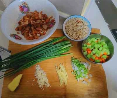 クンパオチキン レシピ手順: 1