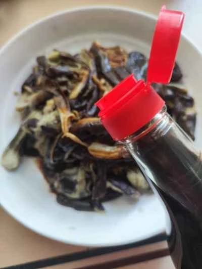 手でちぎったナスの作り方：6