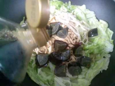 牛ハツと卵、厚切り豆腐の皮炒めの作り方：8