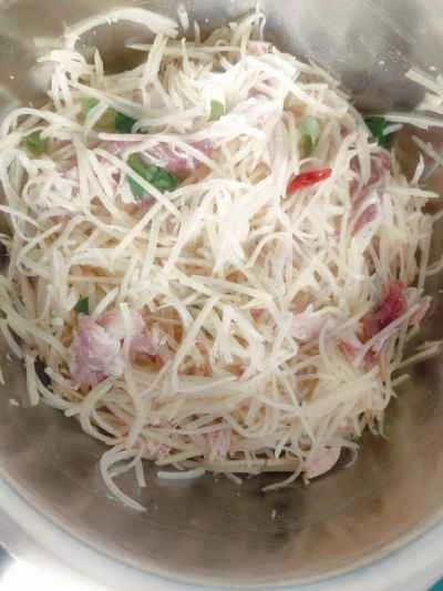 ラム、ハム、ポテトのパンケーキの作り方:2