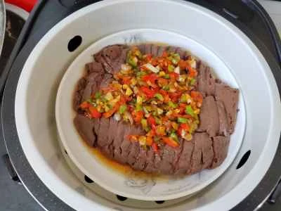 スパイシーな蒸し鴨血のレシピ手順：5